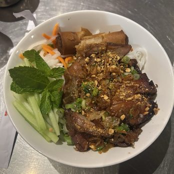 Shank & Bone - Bun Bowl with Egg Roll - Vietnamese Near Me - San Diego, California Shank & Bone - Bun Bowl with Egg Roll - Vietnamese Near Me - San Diego, California