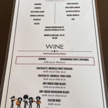 The Jalisco Cafe - Beverage menu - New Mexican Cuisine Near Me - Silver City, New Mexico