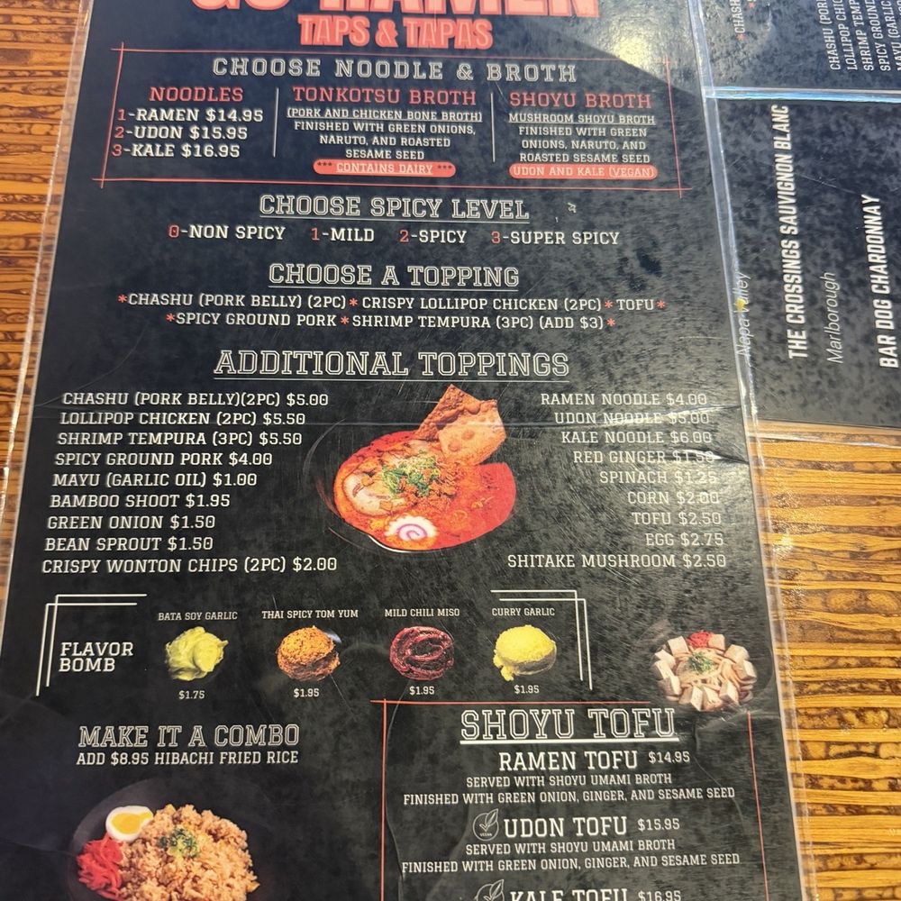 Menu & Prices 2026 Menu & Prices 2026