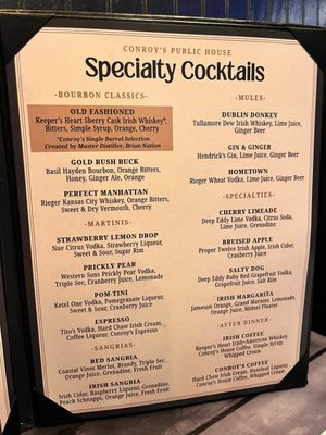 Menu photo 1 Conroy's Public House Overland Park, KS Menu photo 1 Conroy's Public House Overland Park, KS