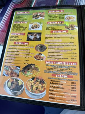 Menu photo 2 Antojitos Mexicanos Knoxville, TN