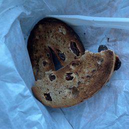 Burnt bagel