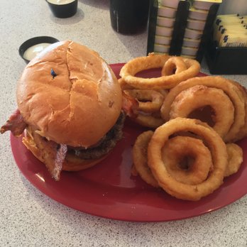 Mel's Diner - Elvis burger and rings. - Breakfast & Brunch Near Me - Kitchener, Ontario