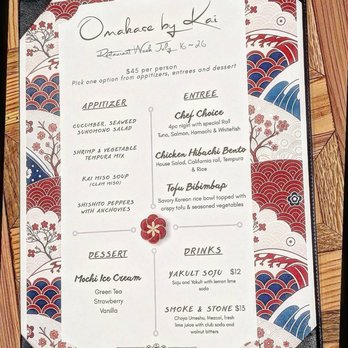 Omakase By Kai - restaurant week menu 2026 - Sushi Bars Near Me - Raleigh, North Carolina