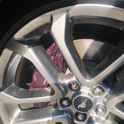 Riverside Paint Company - Corona - Custom metal flake purple two-stage aerosol paint calipers were painted four years ago and the aerosol paint with Hardner has held up