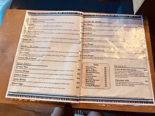 Menu photo 4 The Salty Tarpon Punta Gorda, FL