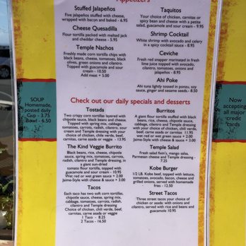 Taco Temple - Their menu - Mexican Near Me - Morro Bay, California Taco Temple - Their menu - Mexican Near Me - Morro Bay, California