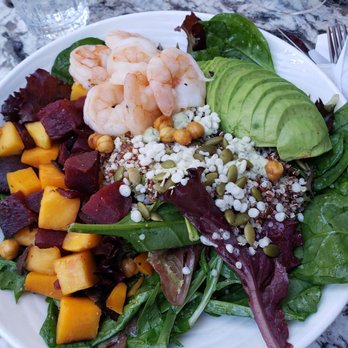 Earls Kitchen + Bar - Quinoa salad with shrimp - Cocktail Bars Near Me - Plano, Texas