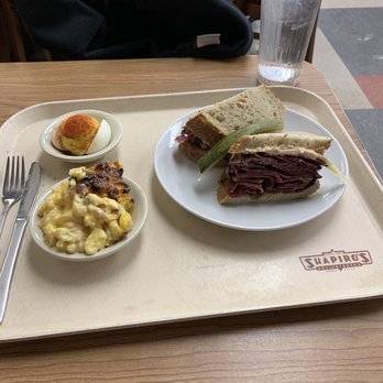 Shapiro's Delicatessen - Pastrami on rye with Swiss and thousand island, side of Mac and cheese, and a deviled egg. - Delis Near Me - Indianapolis, Indiana