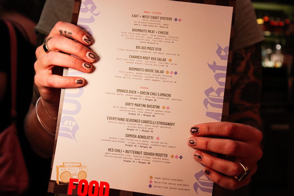 Food from Boombots Pasta Shop