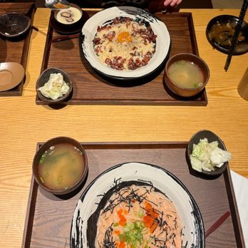 Tendon Kohaku - Bacon Carbonara and Mentaiko Udon - Japanese Near Me - Bellevue, Washington