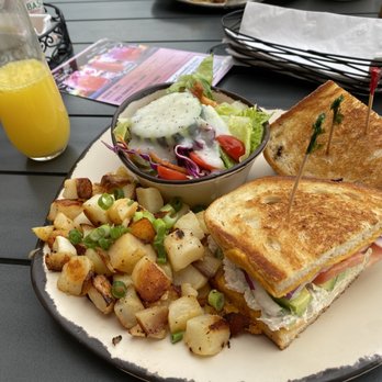 Egg Harbor Café - Tuna melt and mimosa - Breakfast & Brunch Near Me - Glenview, Illinois