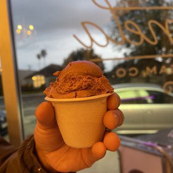 Carmela Ice Cream - a hand holding a cup of ice cream - Ice Cream & Frozen Yogurt Near Me - Pasadena, California