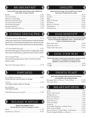 Menu photo 8 CJ's Kitchen & Grille Pensacola, FL Menu photo 8 CJ's Kitchen & Grille Pensacola, FL