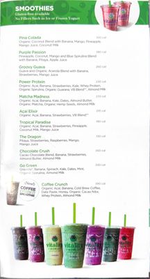 Menu photo 1 Vitality Bowls Manteca, CA Menu photo 1 Vitality Bowls Manteca, CA