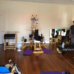 Studio East West Pilates - Exercising on the Gyrotonic