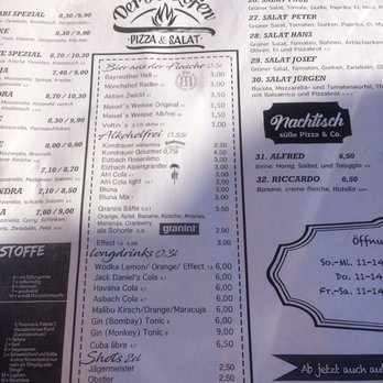 Der Holzofen - Speisekarte - Salad Near Me - Bayreuth, BY