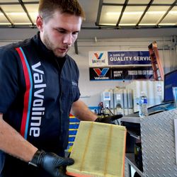 The Ranch Quick Lube/Valvoline Express Care - Showing me the air filter