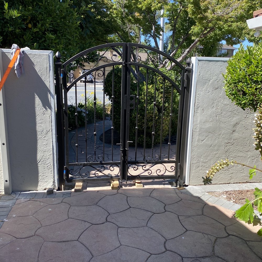 Brian's Welding - The support on the left was because my wall was leaning and needed structural support - Fences & Gates Near Me - San Jose, California