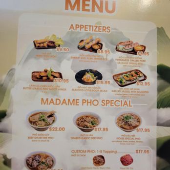 Pho Madame - Menu photos - Vietnamese Near Me - Roseville, California Pho Madame - Menu photos - Vietnamese Near Me - Roseville, California