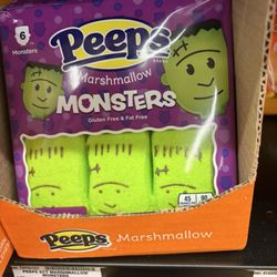 Safeway - Frankenstein Monster peeps,  the hairline is not close enough  to the top of the peeps.