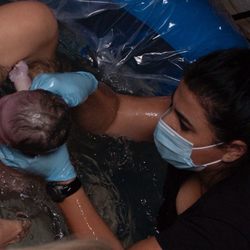 Labor With Love - Atoosa delivering my baby at home, in the water!