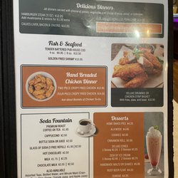 Peggy Sue's Cafe - Menu April 2023