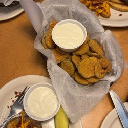Texas Roadhouse - Loaded Baked Potato Fried Pickles Bacon Cheeseburger*