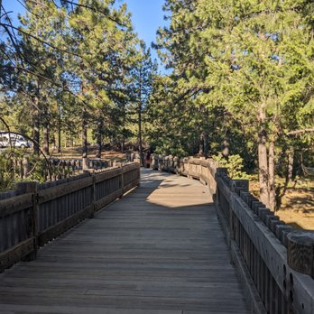 Gold Run Rest Area - Nice walkway at the Gold Run Rest Area, Eastbound - Rest Stops Near Me - Colfax, California