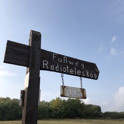Radioteleskop Effelsberg - ... Hinweis ...