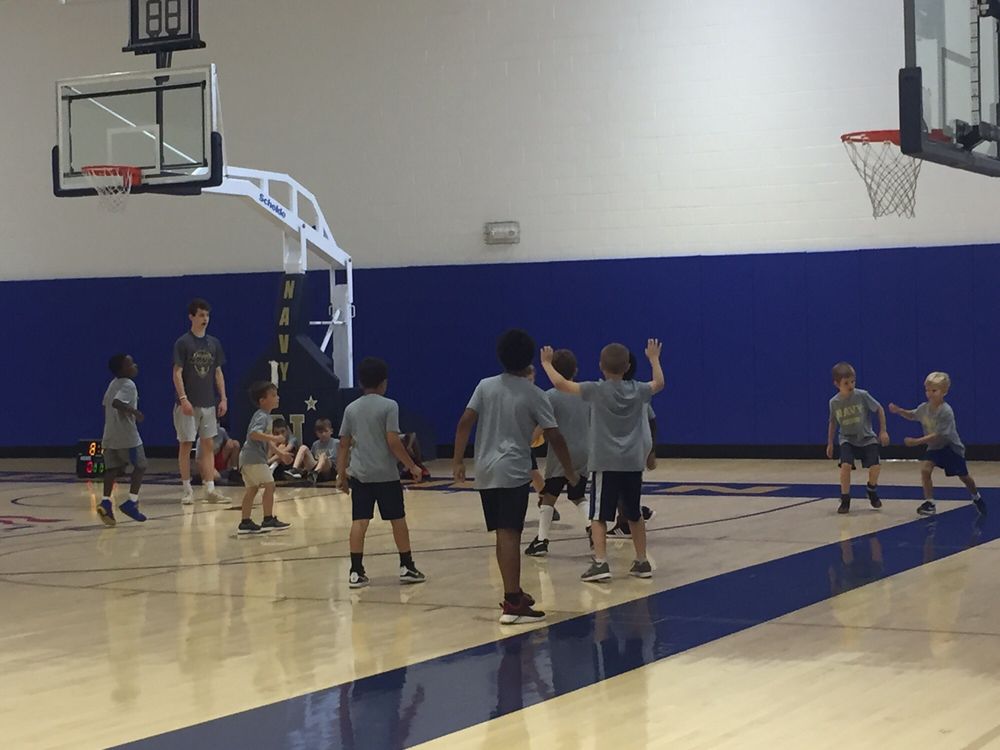 Navy Men's Basketball Camp Logo
