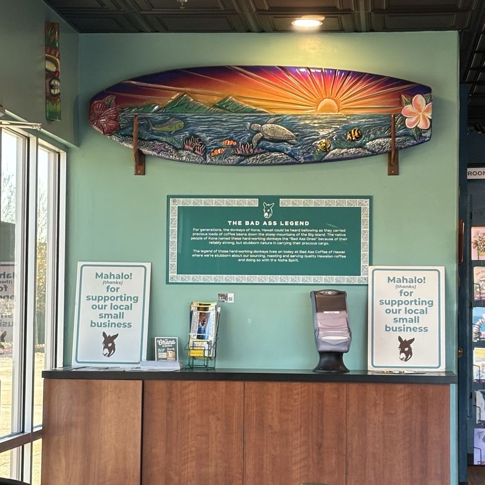Counter when you first walk in.