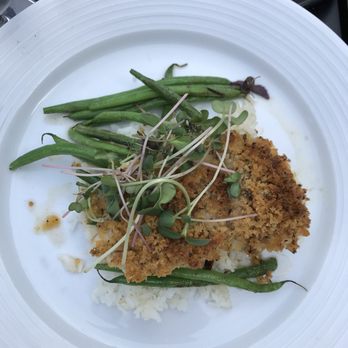 The Foundry Restaurant - Seasonal crusted haddock dish - very fresh and well seasoned - American Near Me - Manchester, New Hampshire