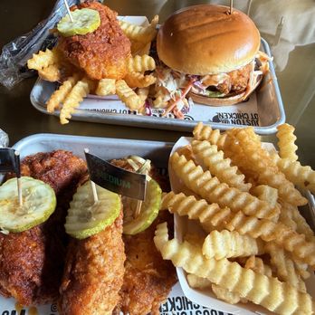 Houston TX Hot Chicken - 3 Tenders & Fries - Chicken Shop Near Me - Seattle, Washington Houston TX Hot Chicken - 3 Tenders & Fries - Chicken Shop Near Me - Seattle, Washington