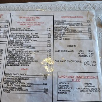 Hill-vue Cafe - Menu 5/15/24 - Diners Near Me - Lewiston, New York
