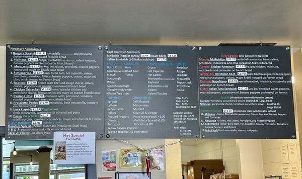 Menu photo 2 La Borgata Italian Deli Vacaville, CA Menu photo 2 La Borgata Italian Deli Vacaville, CA