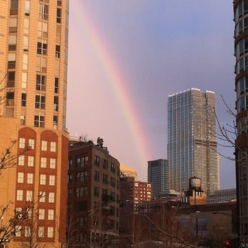Erie Park - Day before St Pats Day and a rainbow over downtown. - Parks Near Me - Chicago, Illinois Erie Park - Day before St Pats Day and a rainbow over downtown. - Parks Near Me - Chicago, Illinois