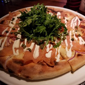 Doc B's Restaurant + Bar - Smoked salmon pizza - New American Near Me - Austin, Texas Doc B's Restaurant + Bar - Smoked salmon pizza - New American Near Me - Austin, Texas