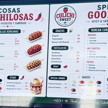 Culichi Sweet - Menu, 7/2026 - Desserts Near Me - Yuba City, California Culichi Sweet - Menu, 7/2026 - Desserts Near Me - Yuba City, California