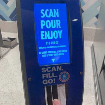 Lido Marketplace - Card scanner for soda machine... hated this! - Buffets Near Me