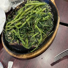 Tumis Kangkung Hot Plate / Water Spinach Sautee Hot Plate