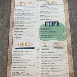 Surf Shack - Food menu