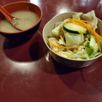 Taki Steakhouse - a bowl of salad and a bowl of soup - Sushi Bars Near Me - Urbandale, Iowa Taki Steakhouse - a bowl of salad and a bowl of soup - Sushi Bars Near Me - Urbandale, Iowa