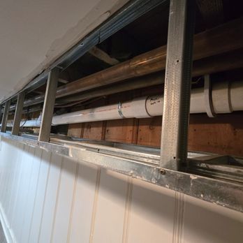 Fluid Plumbing & Heating - Not a great picture but the pipe ran the length of my basement and was in a tight space against the back wall of the house - Plumbing Near Me - Nottingham, Maryland