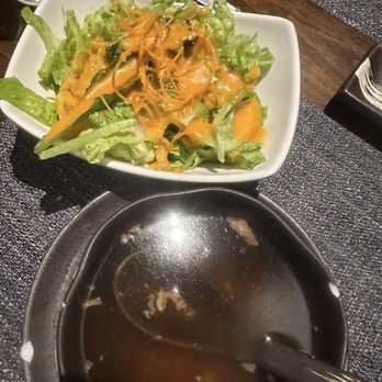 Umami Sushi - Clear soup and ginger salad - Sushi Bars Near Me - Lutz, Florida