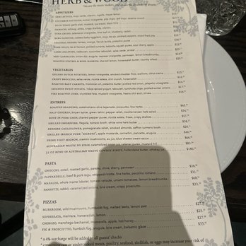 Herb & Wood - Menu - New American Near Me - San Diego, California Herb & Wood - Menu - New American Near Me - San Diego, California
