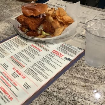 Desposito’s Seafood Restaurant - Chef's Special again the Fried Grouper Fillets Sandwich (unhinge your jaw, or take a fillet home!) - Seafood Near Me - Thunderbolt, Georgia
