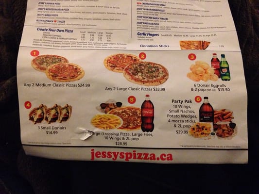 Menu photo 4 Jessy's Pizza Windsor, NS Menu photo 4 Jessy's Pizza Windsor, NS