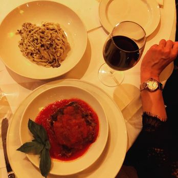 Serafina - Eggplant "noodle" lasagna and Tagliolini al tartufo - Italian Near Me - New York, New York Serafina - Eggplant "noodle" lasagna and Tagliolini al tartufo - Italian Near Me - New York, New York