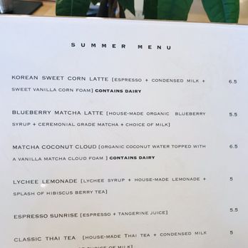 Lunar Coffee - Summer Menu - Coffee & Tea Near Me - Temple Terr, Florida